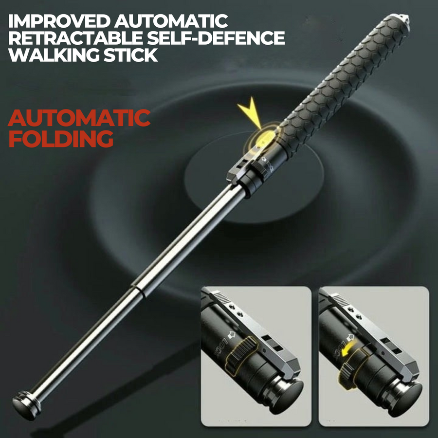 Automatic Self-Defence Walking Stick for Hiking