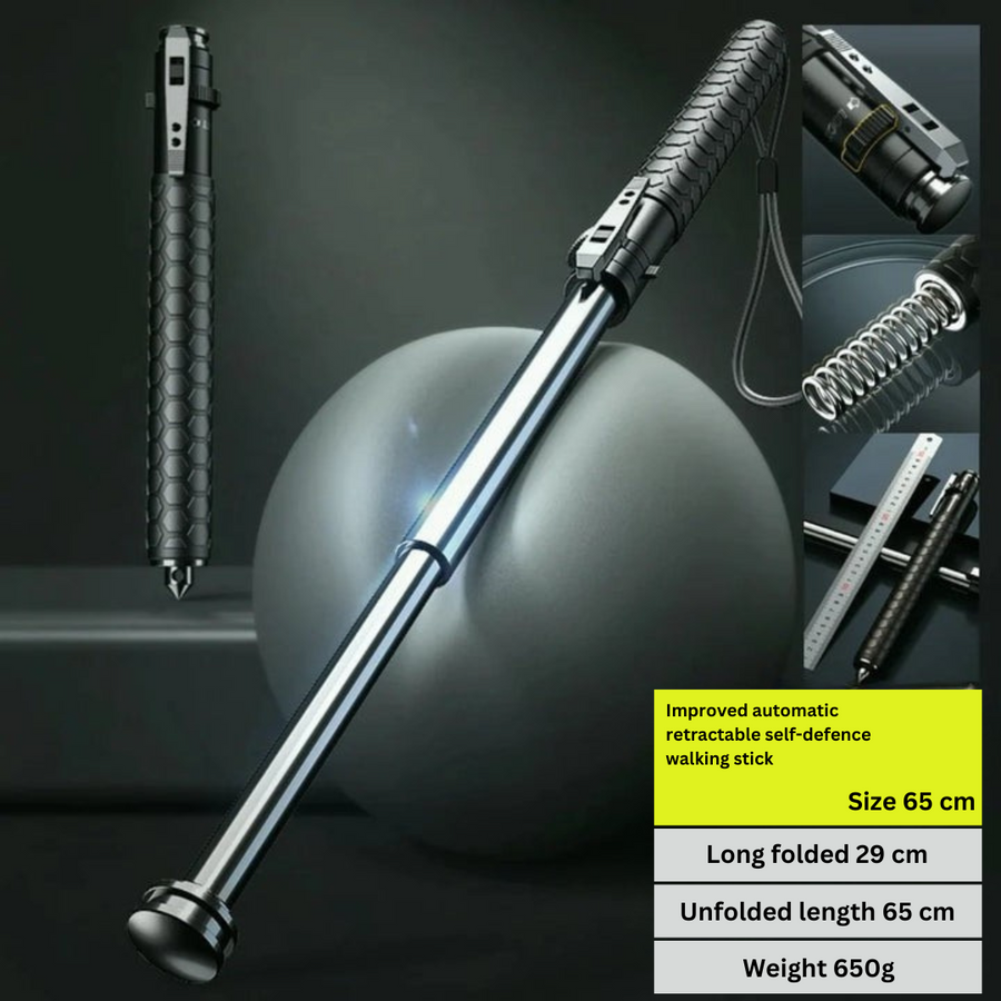 Automatic Self-Defence Walking Stick for Hiking
